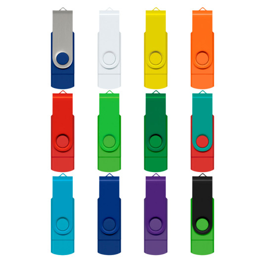 Swivel 8GB Dual Flash Drives Main Image